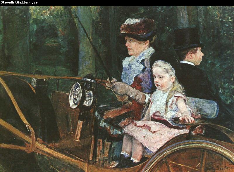 Mary Cassatt Woman and Child Driving